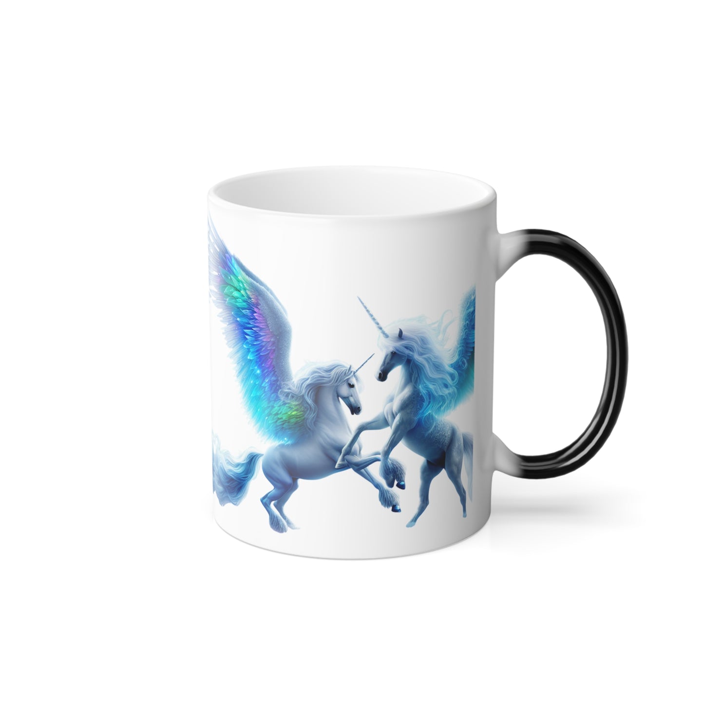 Color-Changing Pegasus Mug — 11oz Magic Winged Unicorn Coffee Cup