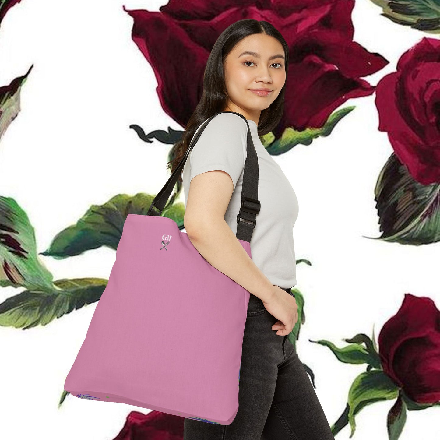 "Sativa Me Baby" Adjustable Tote — Pink