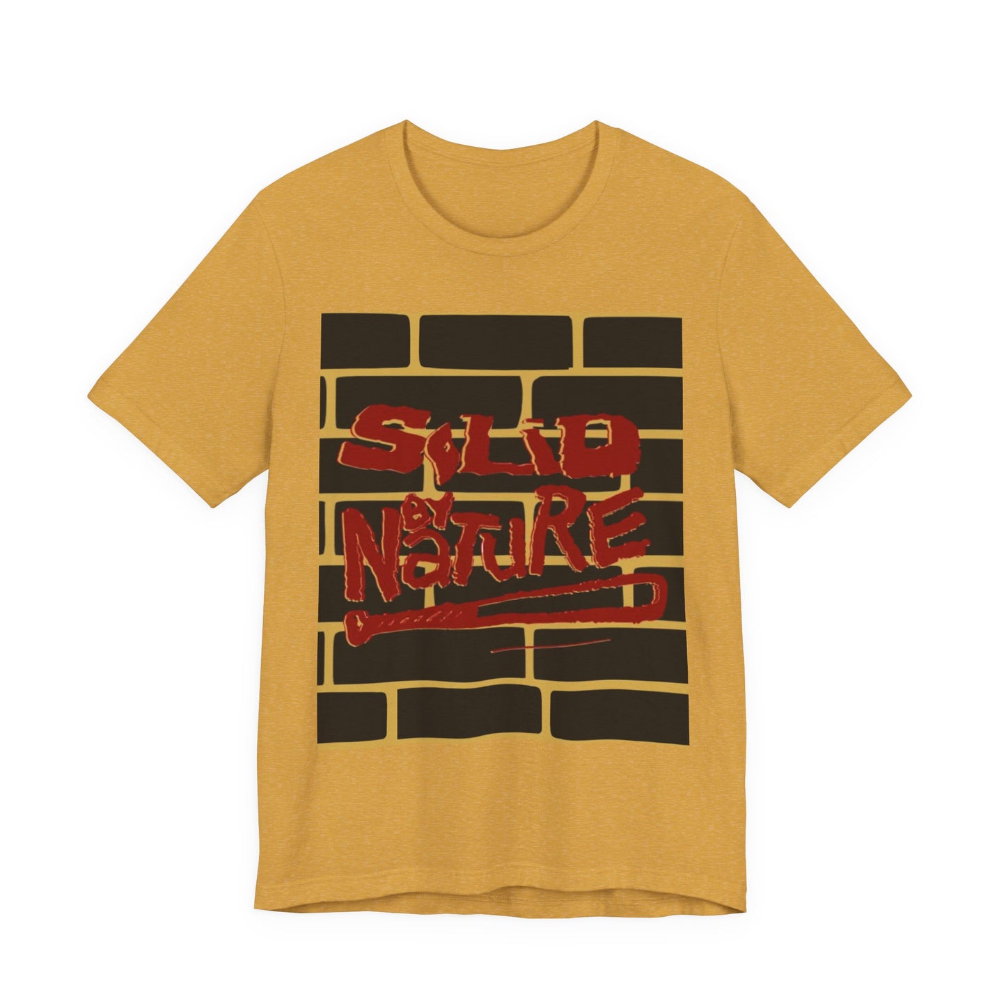 Red on Yellow ~ Solid by Nature ~ Cotton Tee