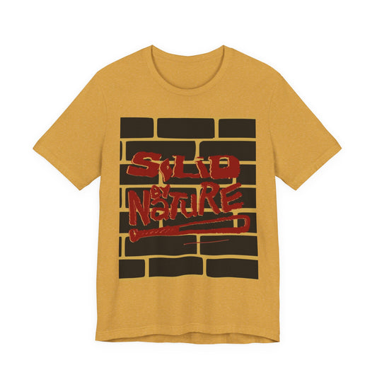 Red on Yellow ~ Solid by Nature ~ Cotton Tee