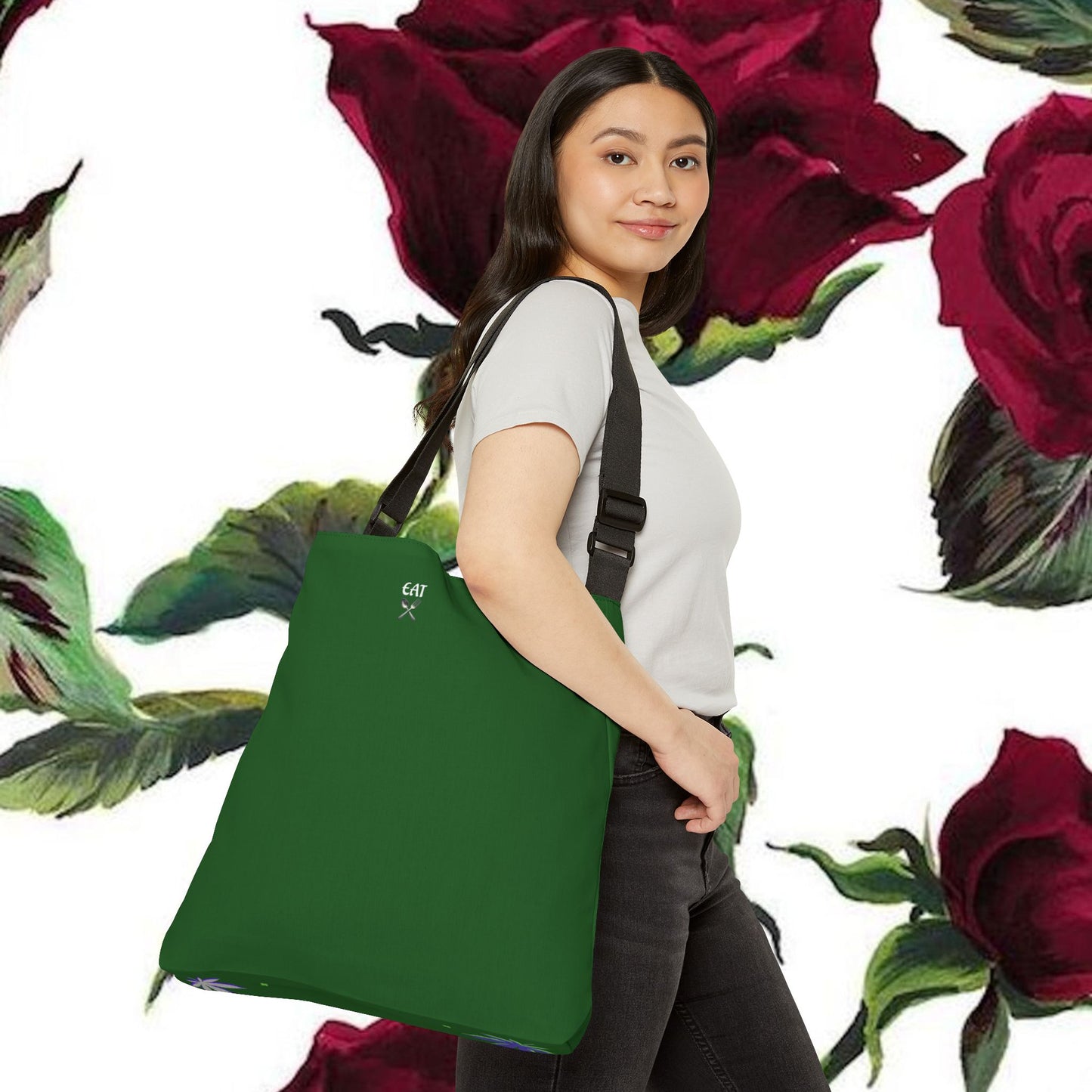 "Sativa Me Baby" Adjustable Tote — Green