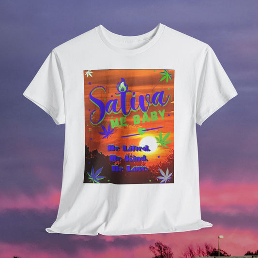 "Sativa Me Baby" Cannabis Leaf Graphic Tee