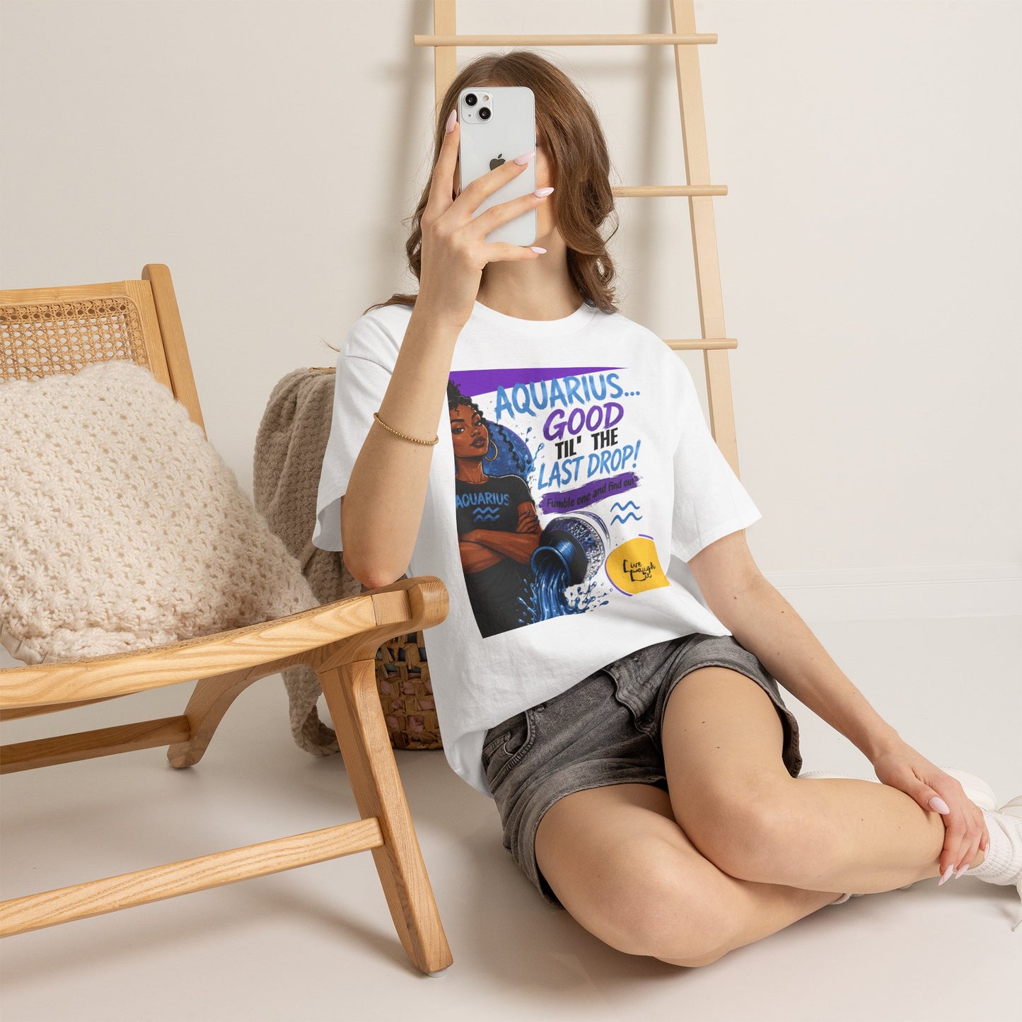 Aquarius Tee — "Good 'Til The Last Drop" Astrological Zodiac Shirt