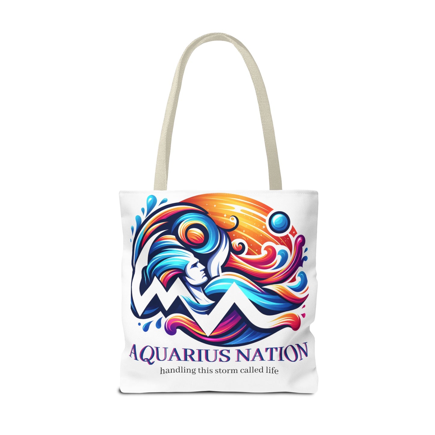 Aquarius Nation Canvas bag* Red with alternate colored straps