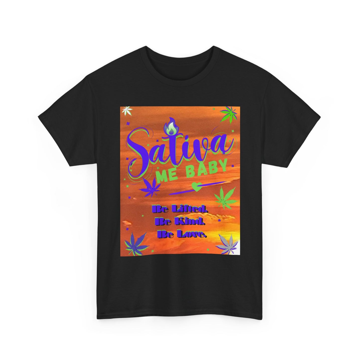 "Sativa Me Baby" Cannabis Leaf Graphic Tee