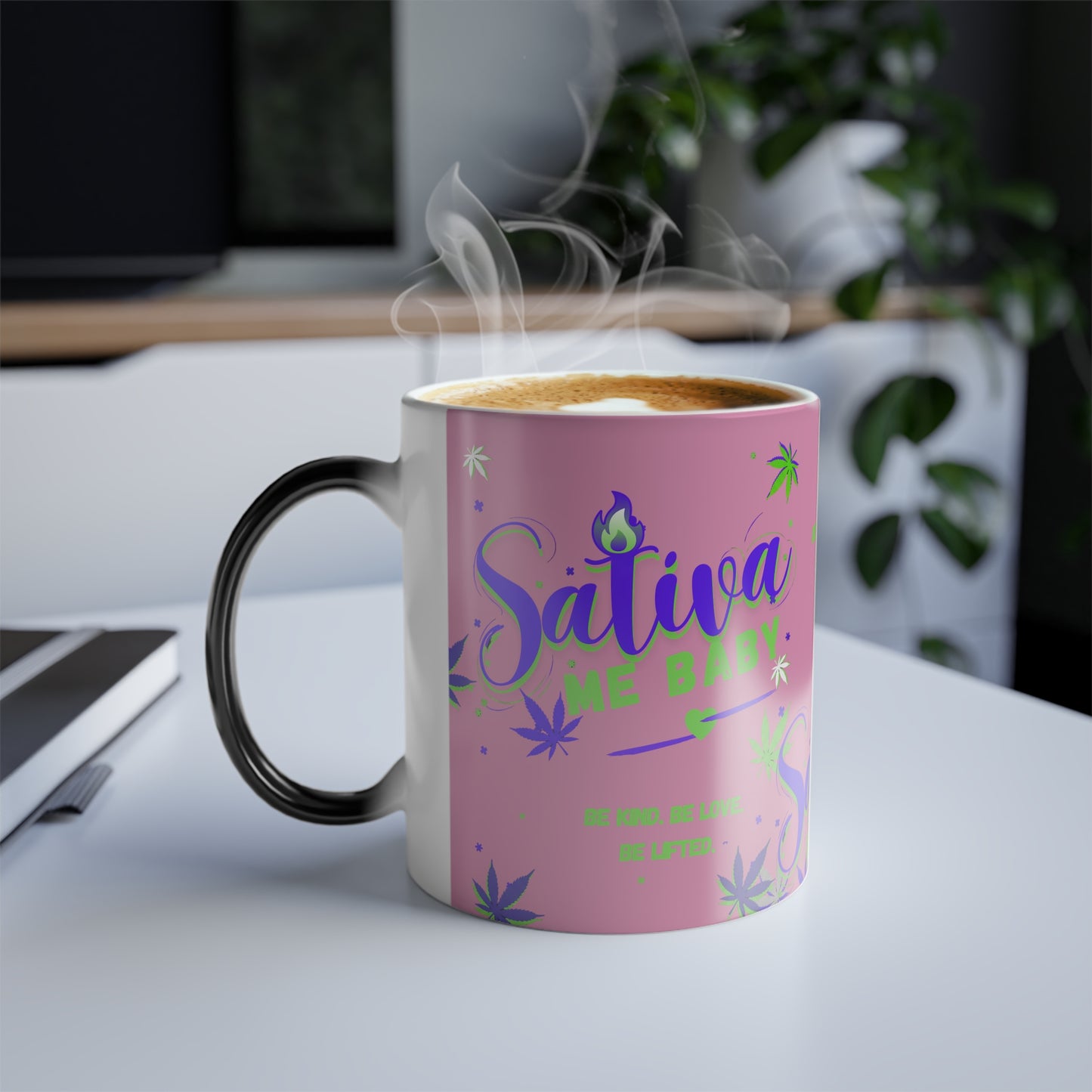 “Sativa Me Baby” Heat-Activated 11oz — Pink