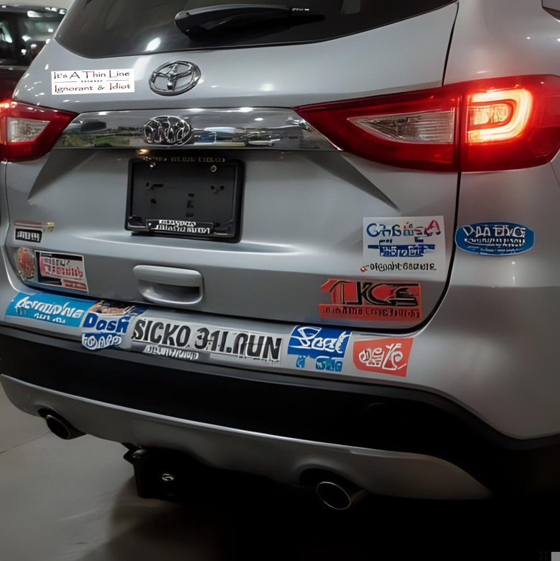 It's a Thin Line... Bumper Stickers