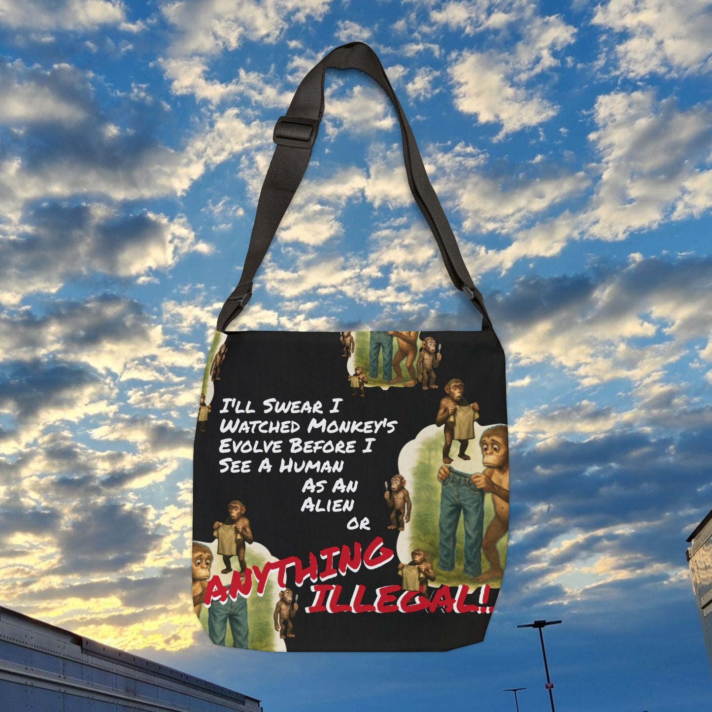 Funny Evolution... Canvas Tote