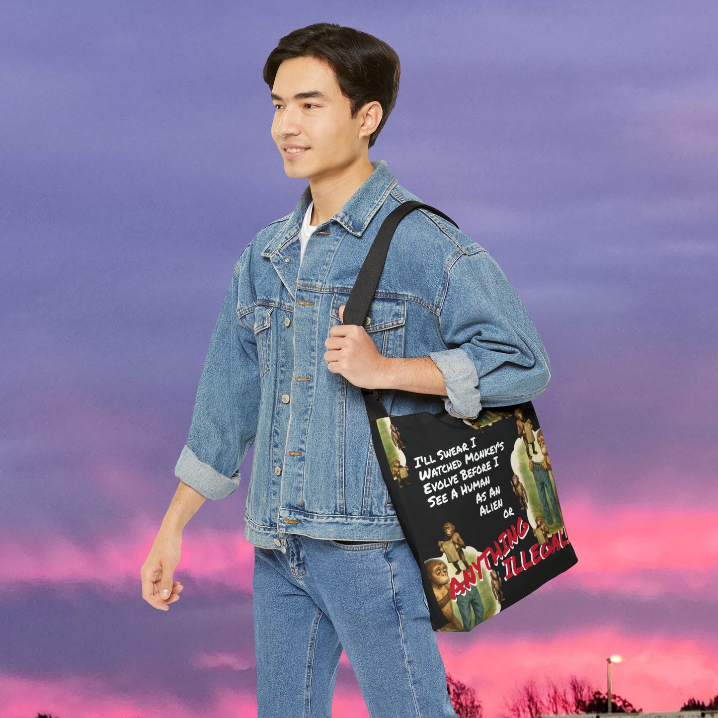 Funny Evolution... Canvas Tote