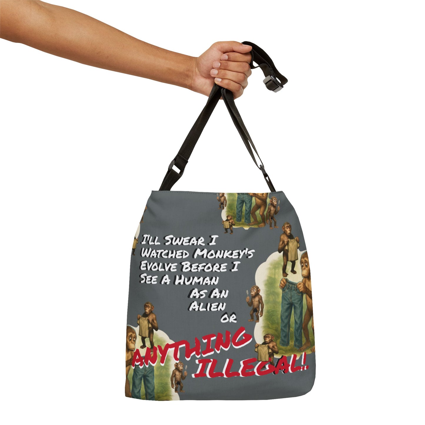 Funny Evolution... Canvas Tote
