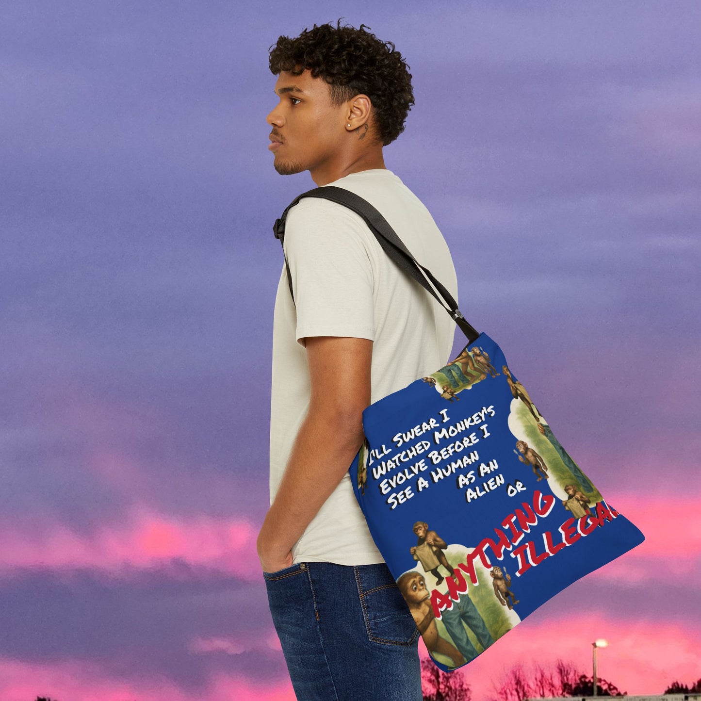 Funny Evolution... Canvas Tote