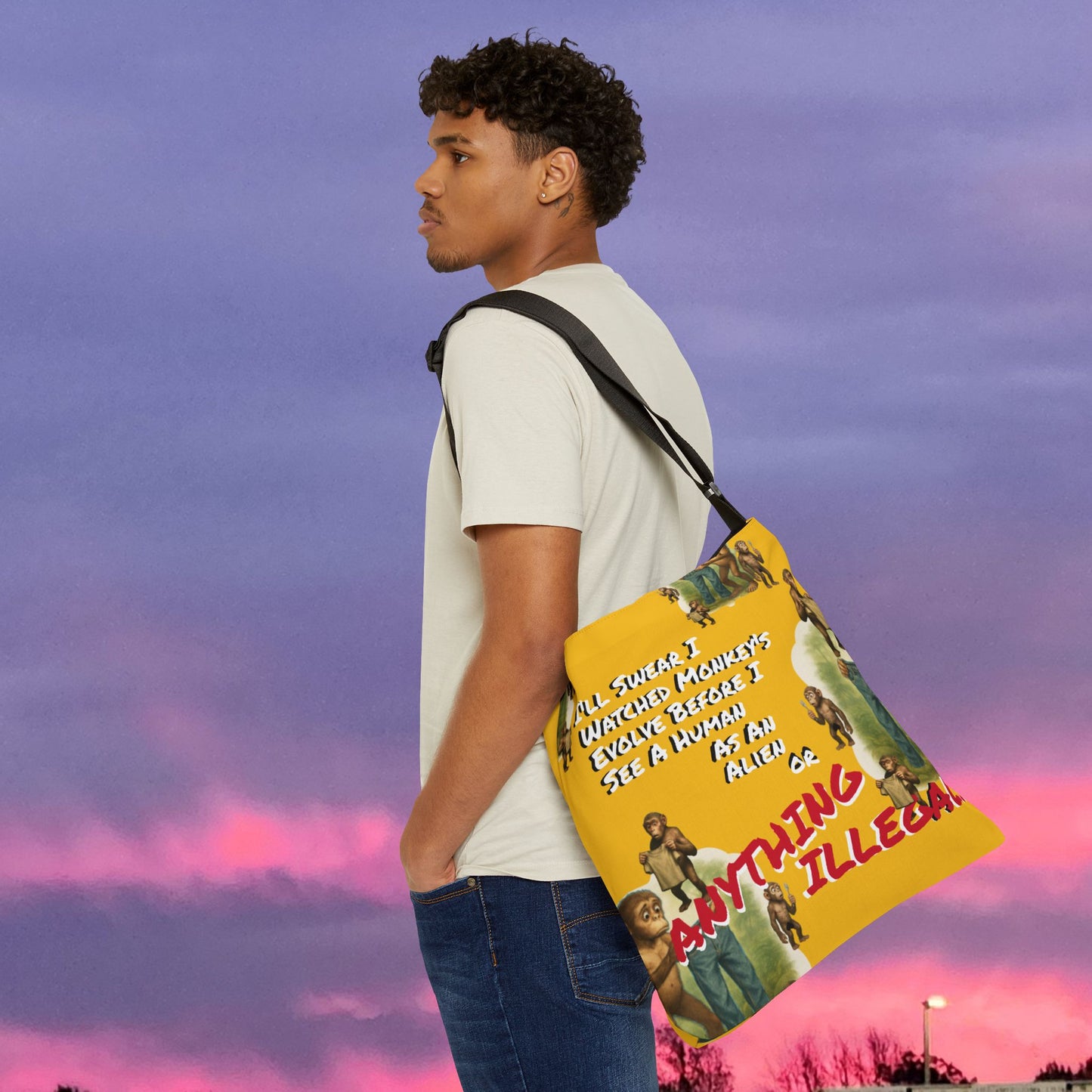 Funny Evolution... Canvas Tote