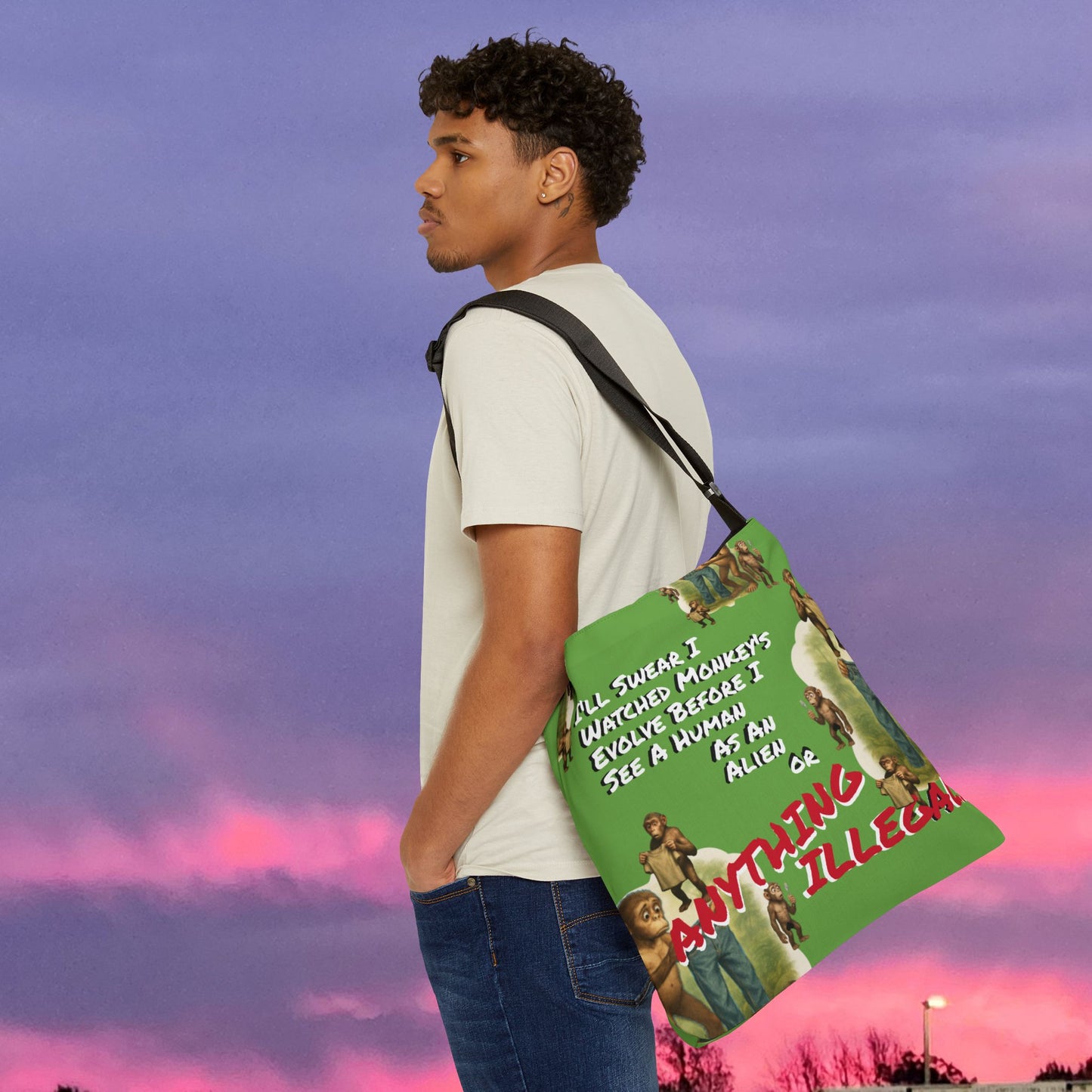 Funny Evolution... Canvas Tote