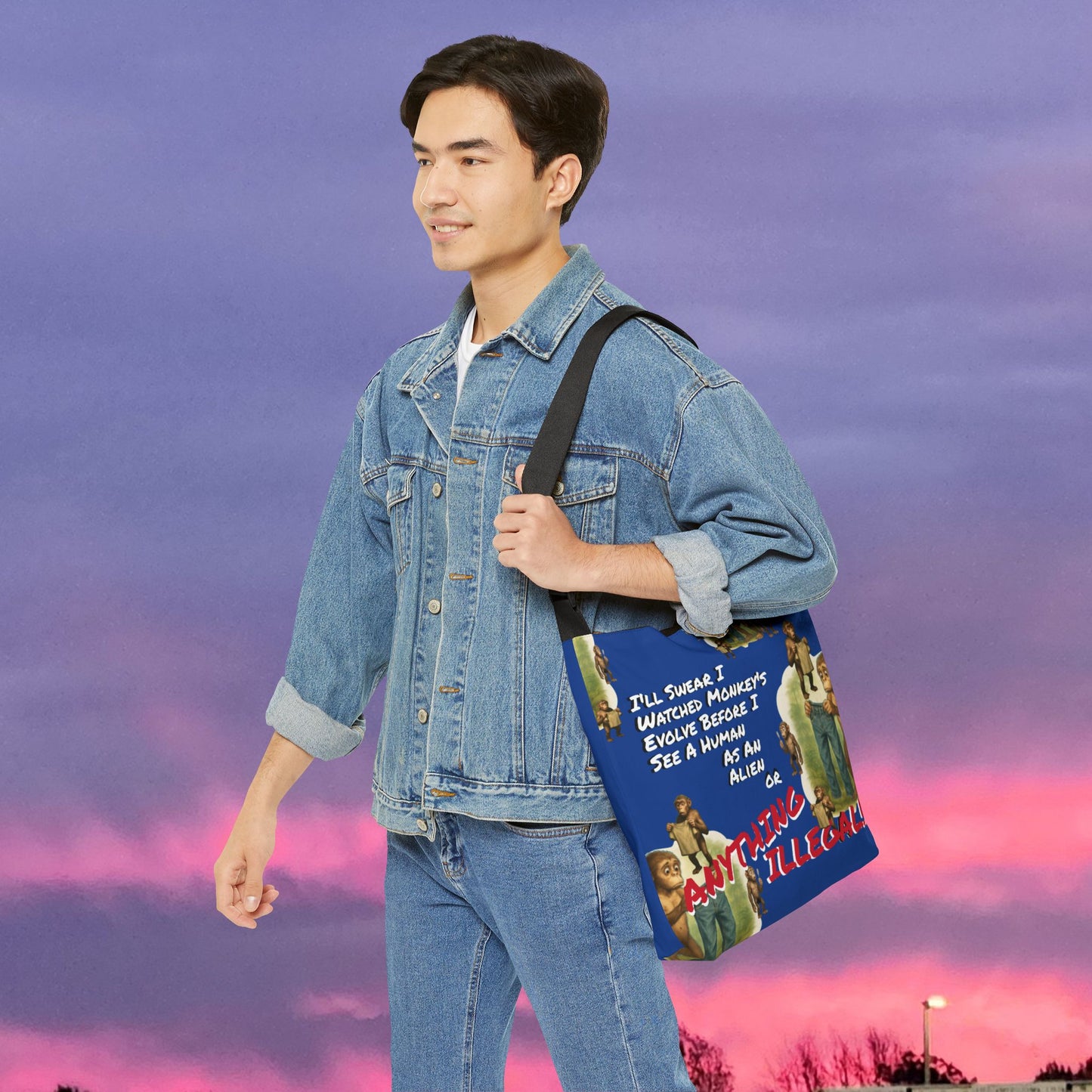Funny Evolution... Canvas Tote