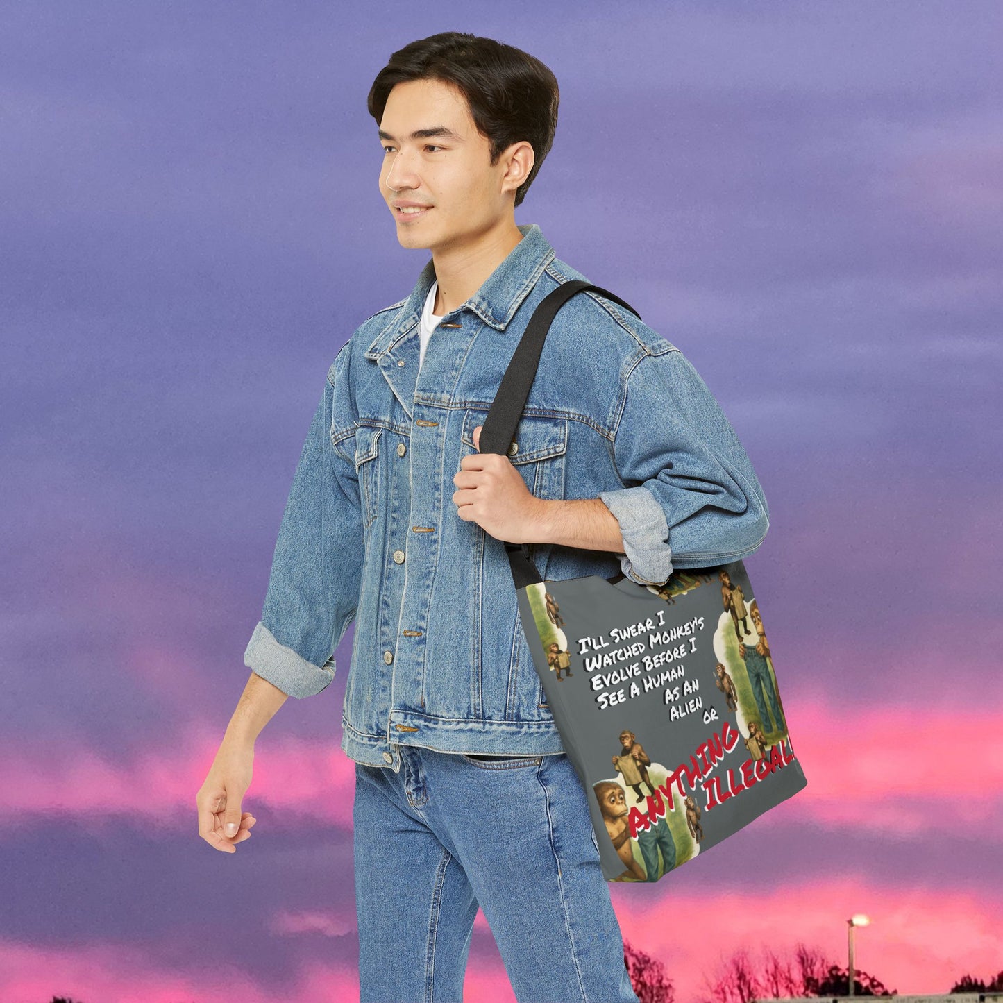 Funny Evolution... Canvas Tote