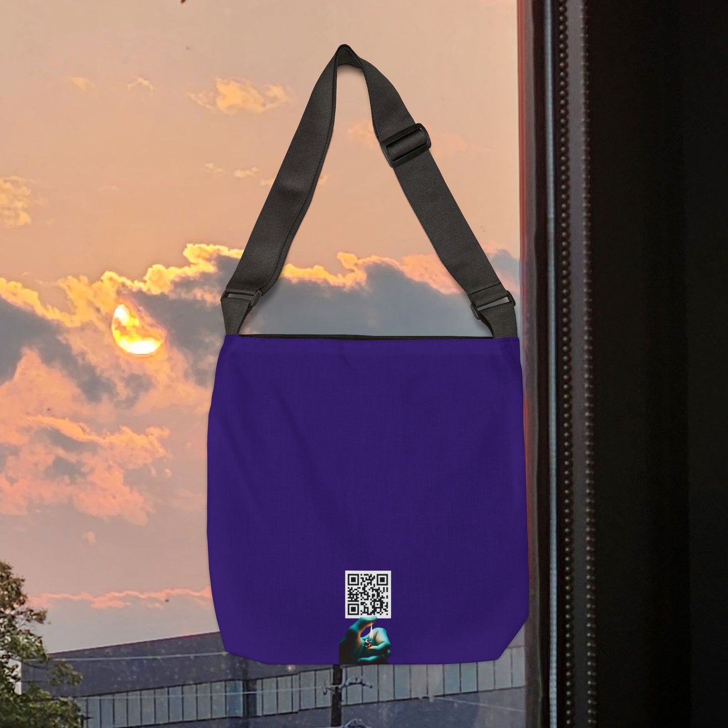 Bag template logo — Duplicate 1st — Adjustable Canvas Print Tote