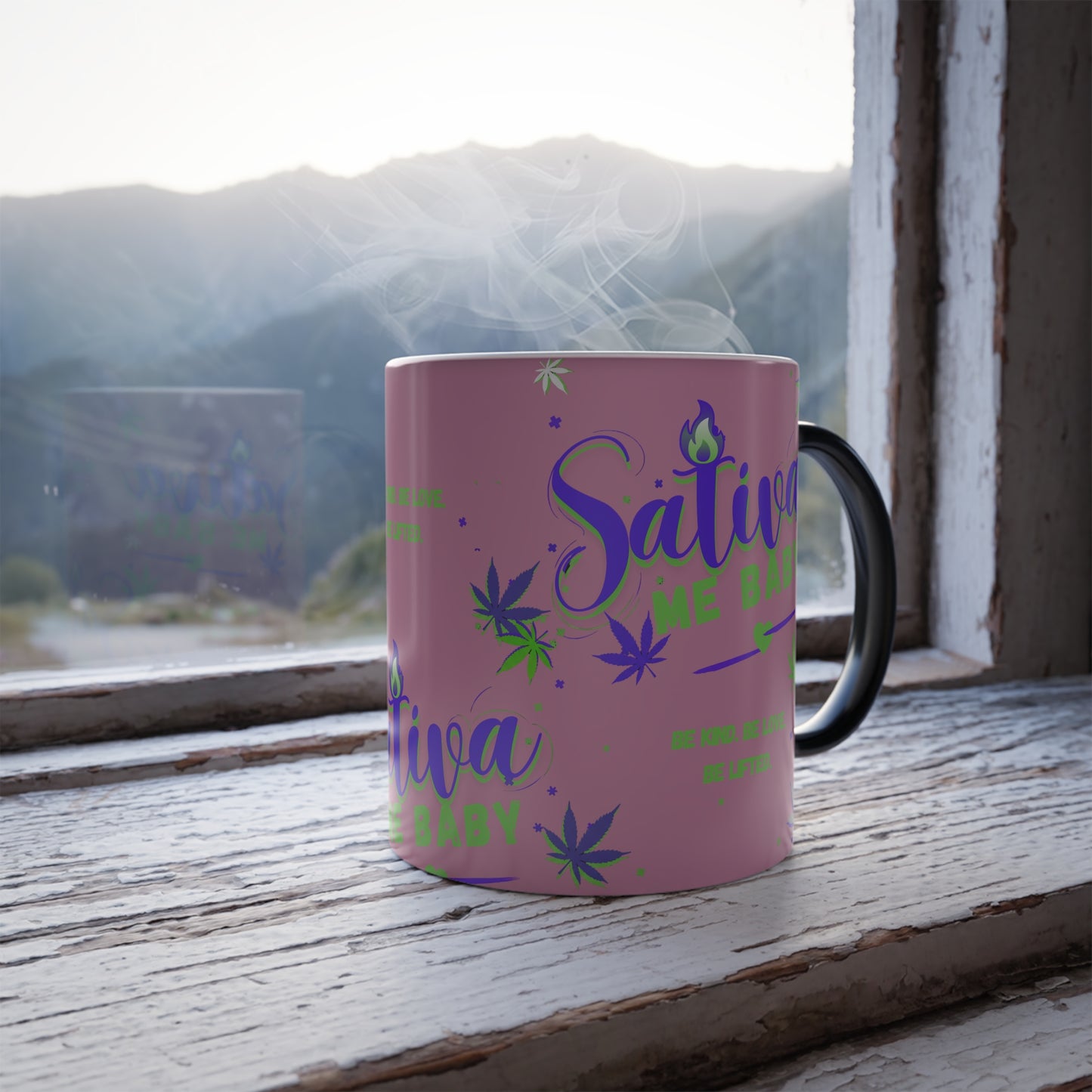 “Sativa Me Baby” Heat-Activated 11oz — Pink
