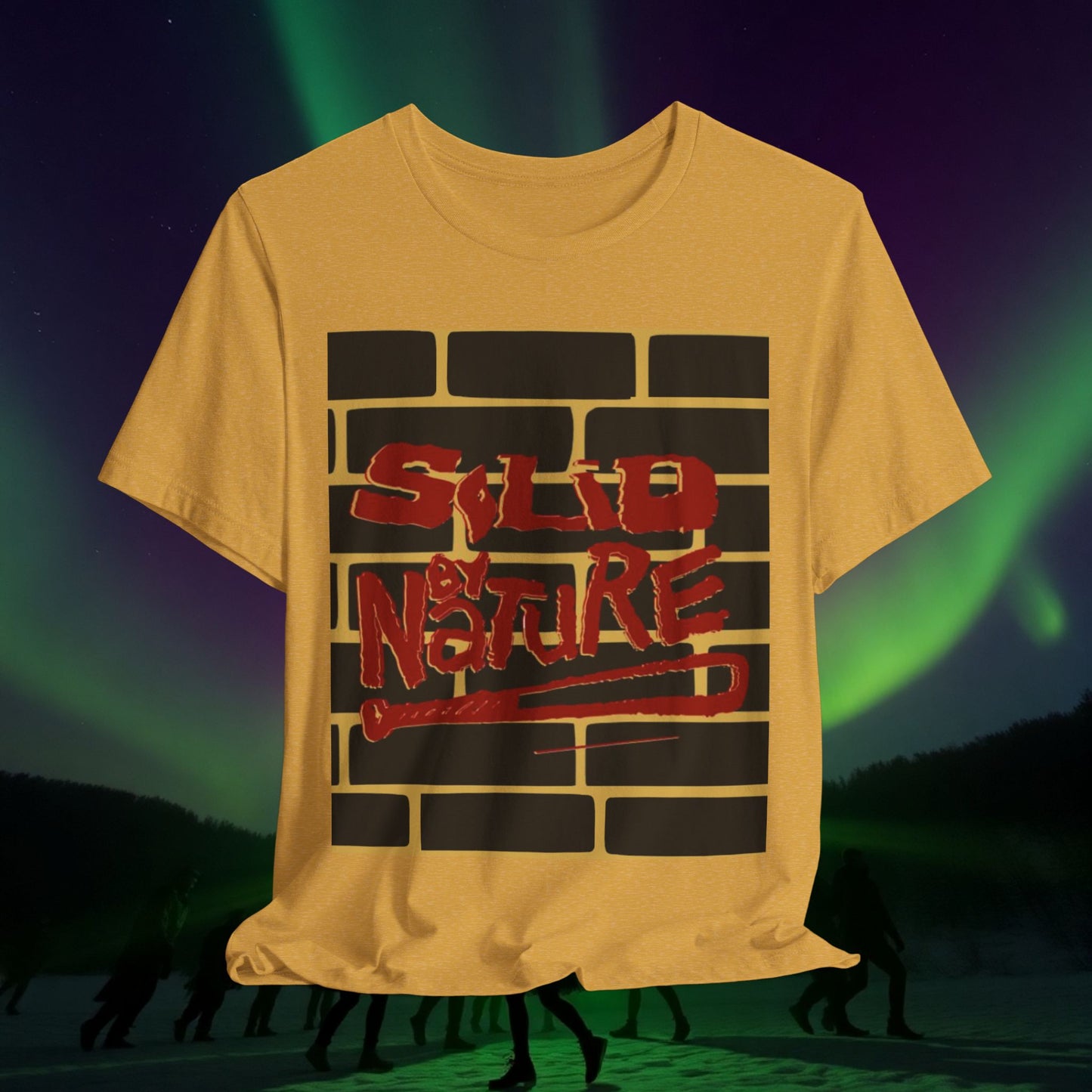 Red on Yellow ~ Solid by Nature ~ Cotton Tee