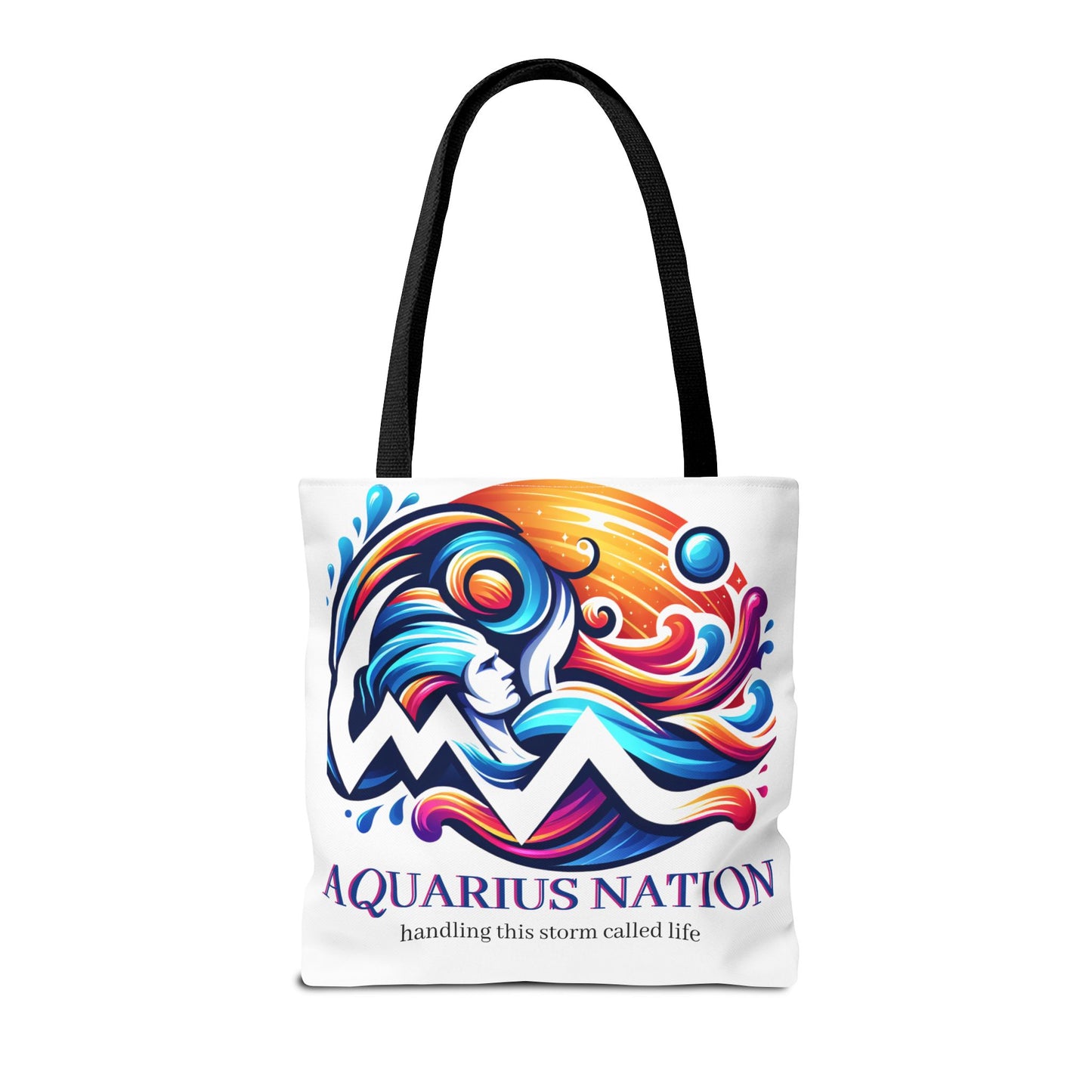 Aquarius Nation Canvas bag* Red with alternate colored straps