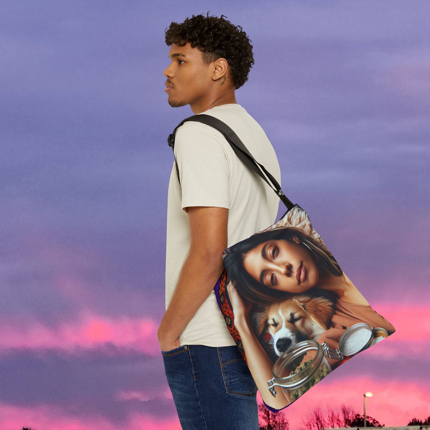 Chill Mode — Adjustable Canvas Print Tote