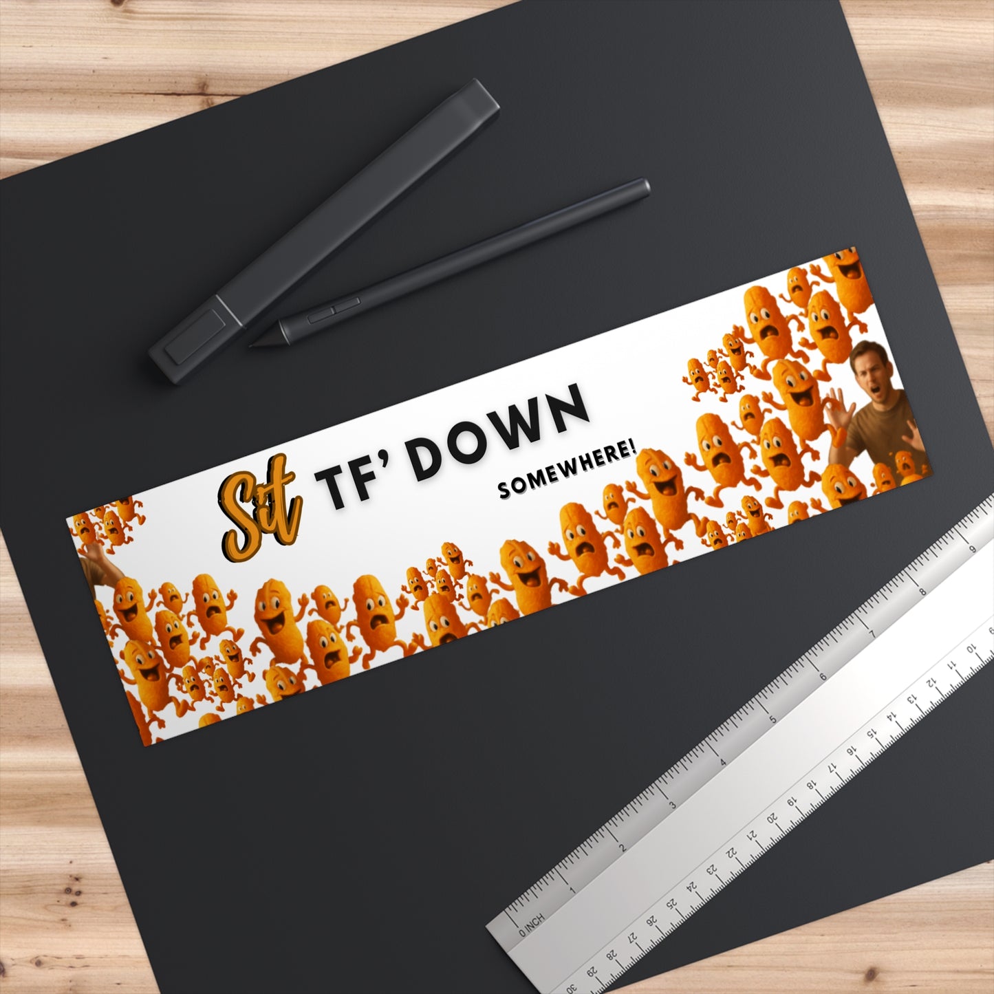 Funny 'Sit TF Down' Bumper Sticker — Bold Humor Decal