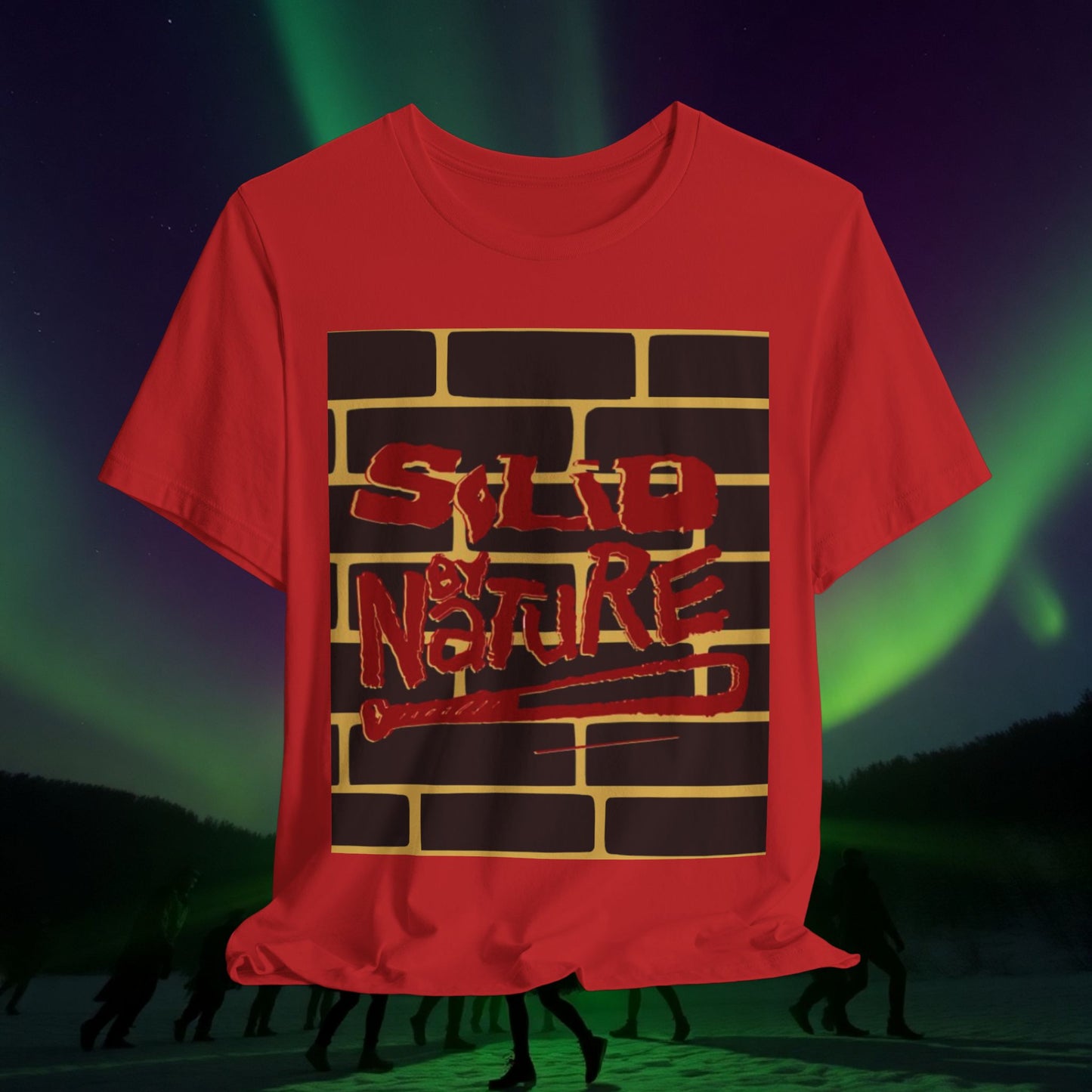 Red on Yellow ~ Solid by Nature ~ Cotton Tee