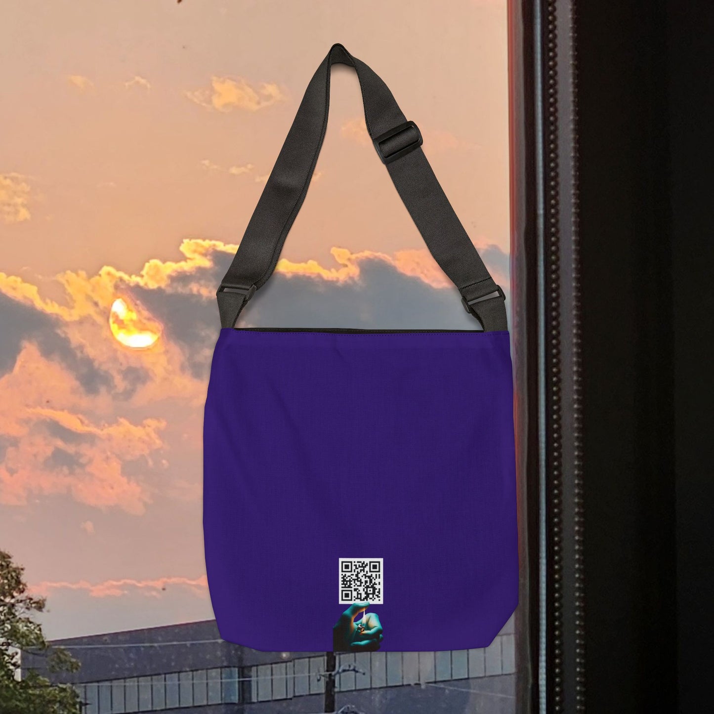 Bag template logo — Duplicate 1st — Adjustable Canvas Print Tote