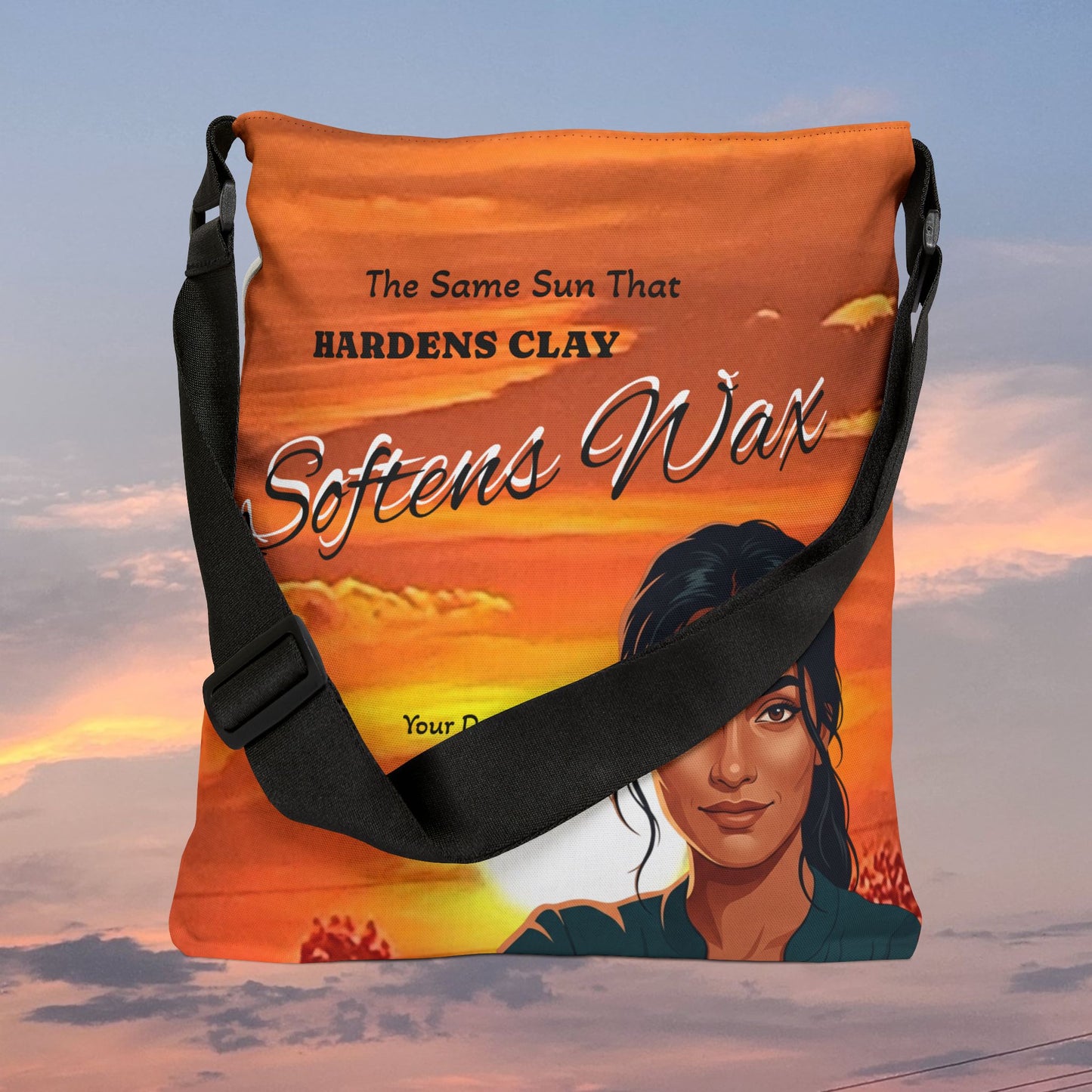 Add Your Image...The Same Sun... Adjustable Tote