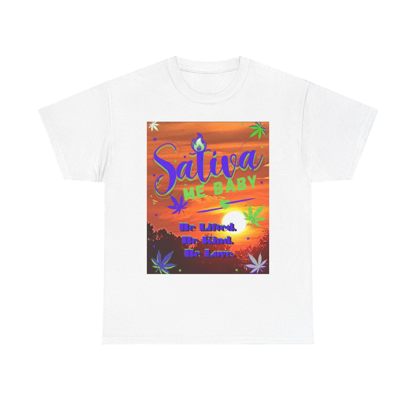 "Sativa Me Baby" Cannabis Leaf Graphic Tee