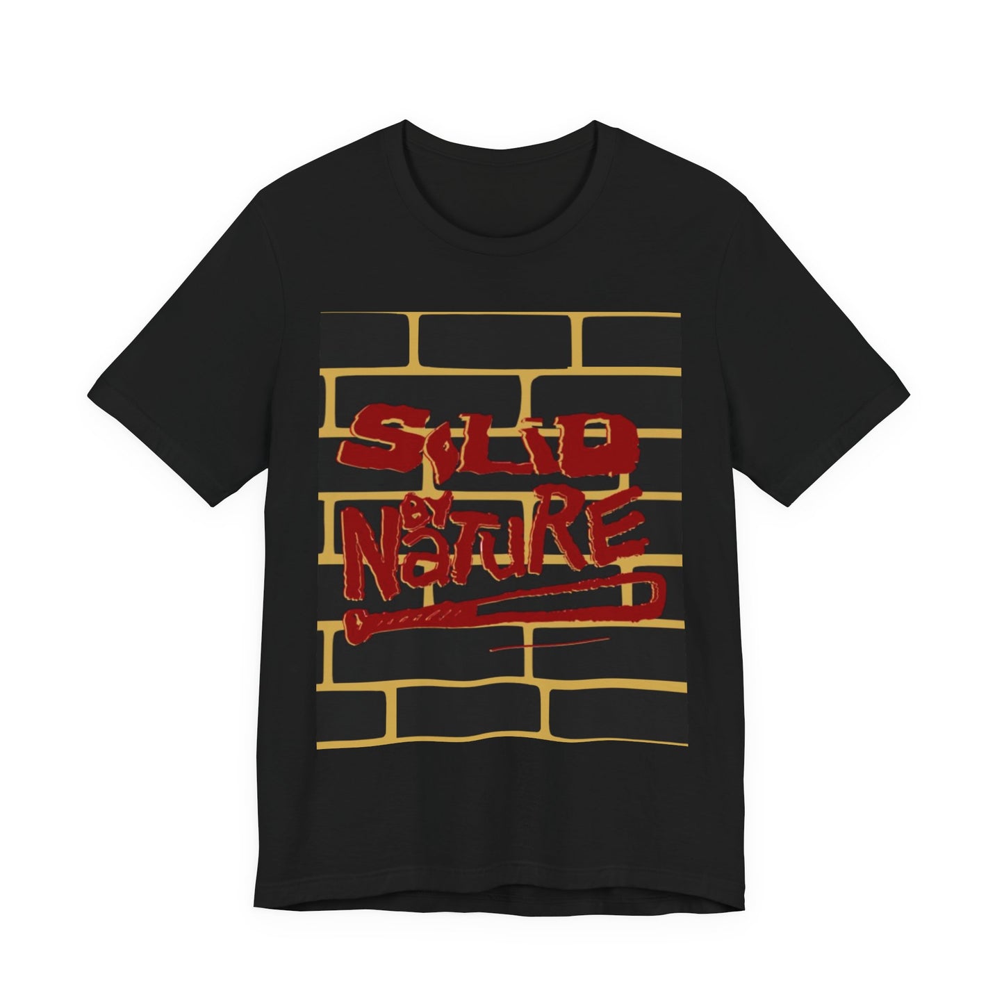 Red on Yellow ~ Solid by Nature ~ Cotton Tee