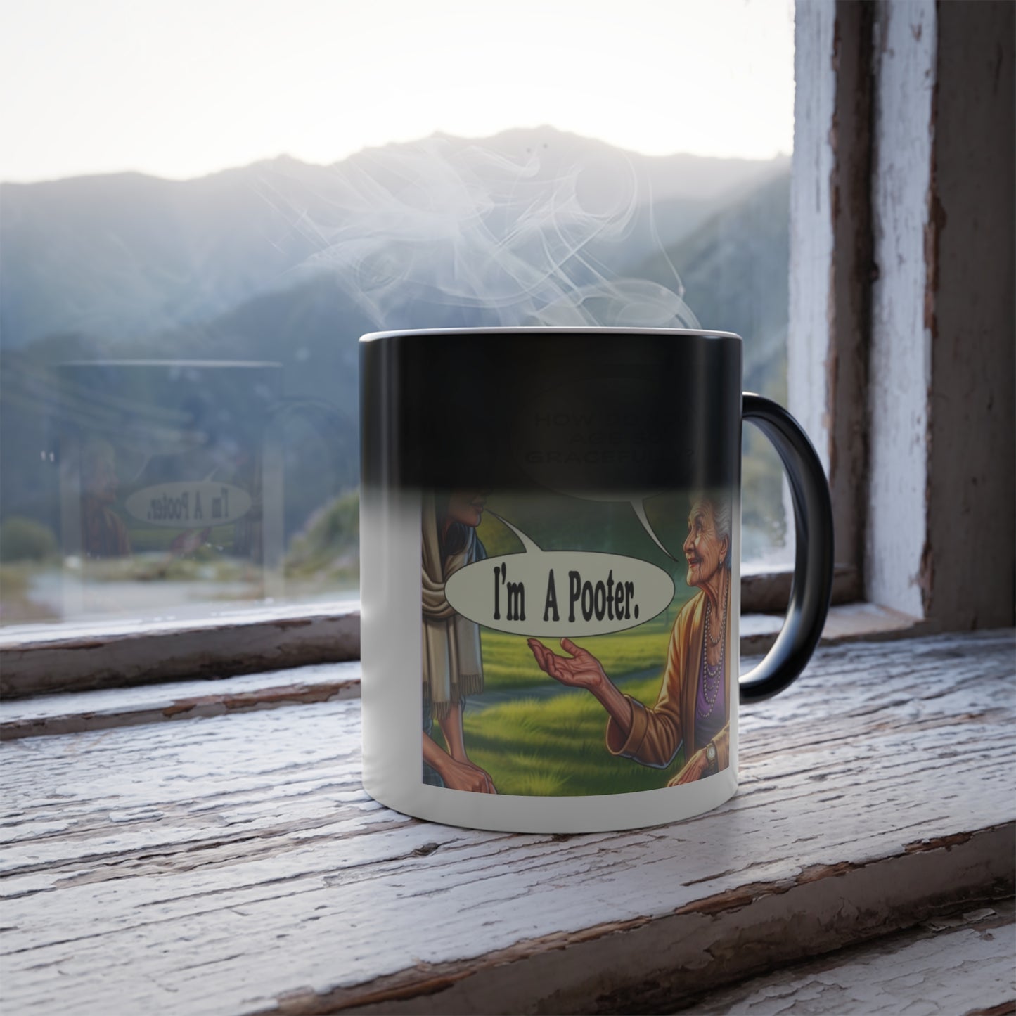 Color-Changing Mug — "Age Gracefully" Heartwarming Generations Coffee Cup