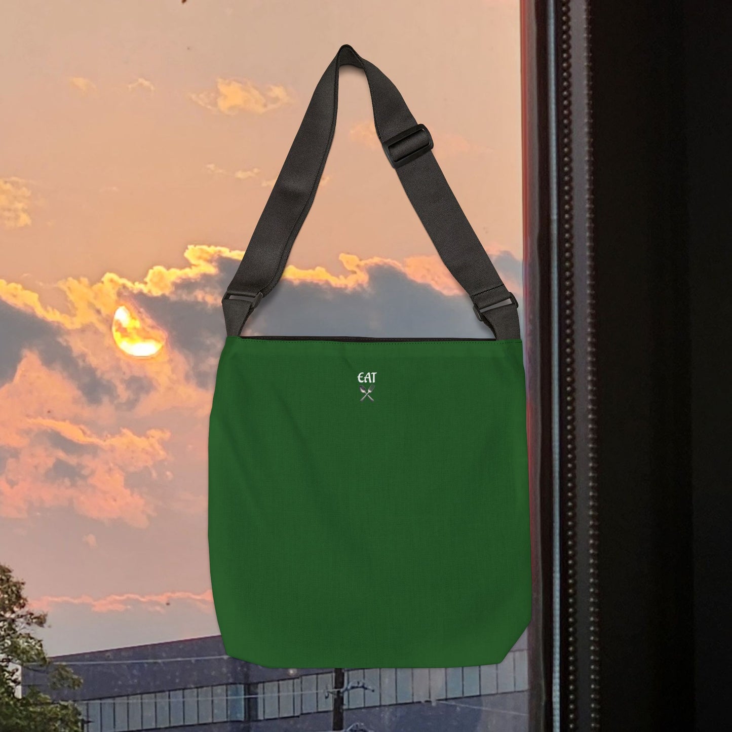 "Sativa Me Baby" Adjustable Tote — Green