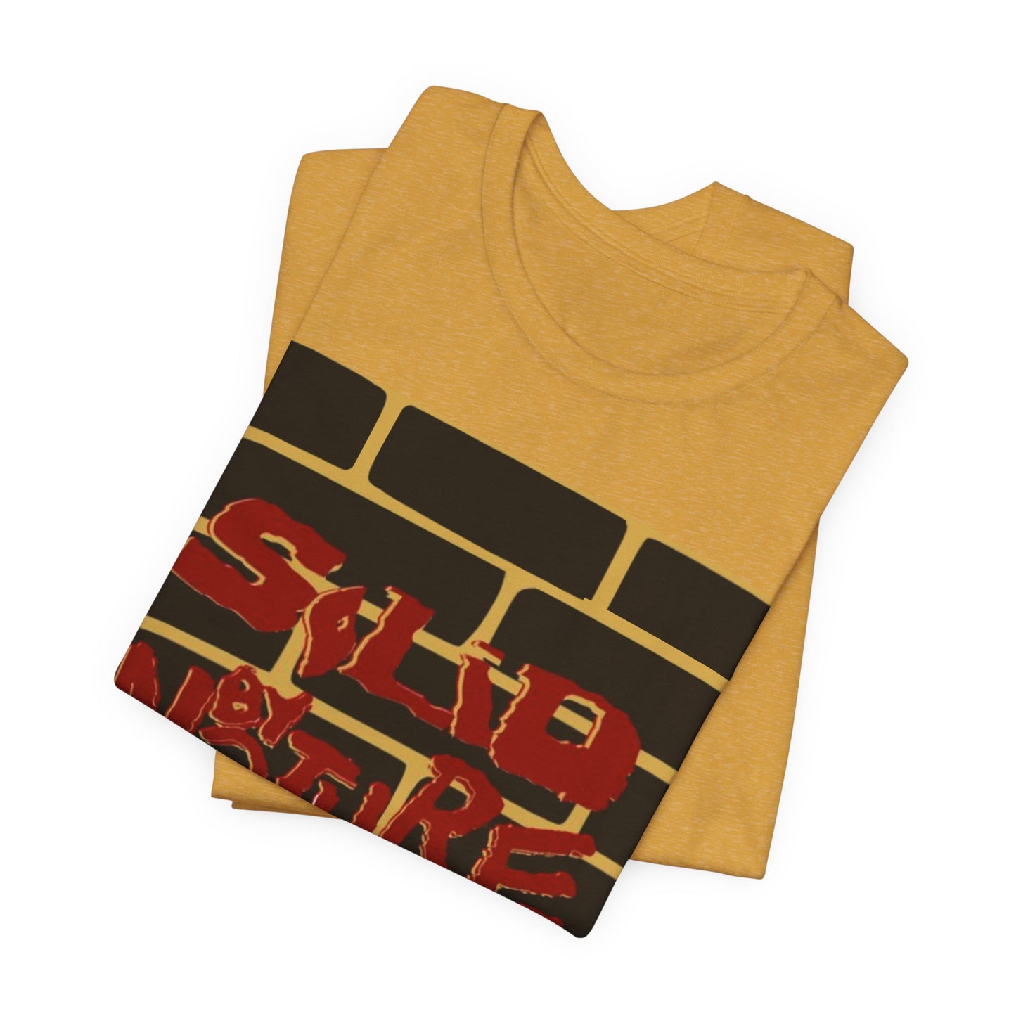 Red on Yellow ~ Solid by Nature ~ Cotton Tee