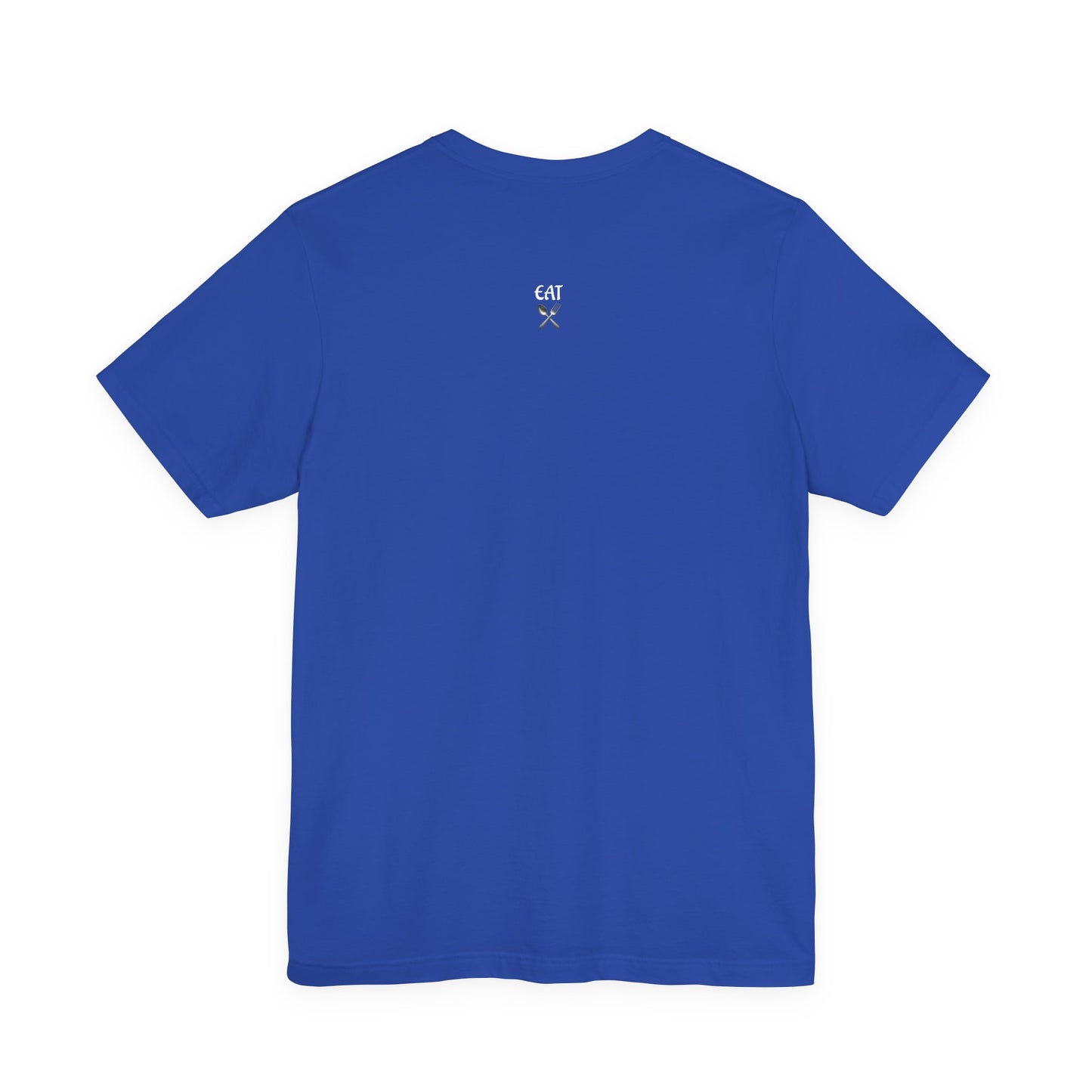 Red on Blue ~ Solid by Nature ~ Cotton Tee