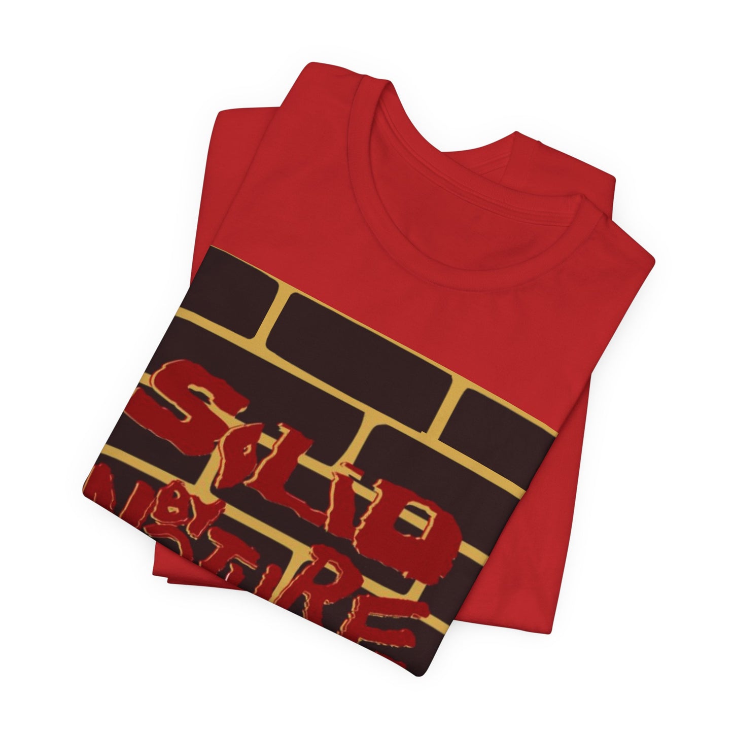 Red on Yellow ~ Solid by Nature ~ Cotton Tee