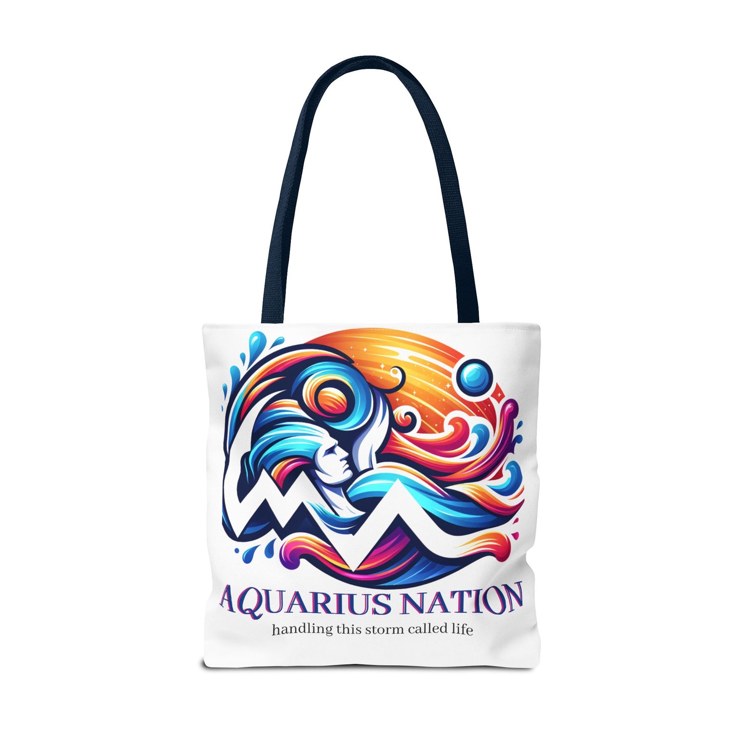Aquarius Nation Canvas bag* Red with alternate colored straps