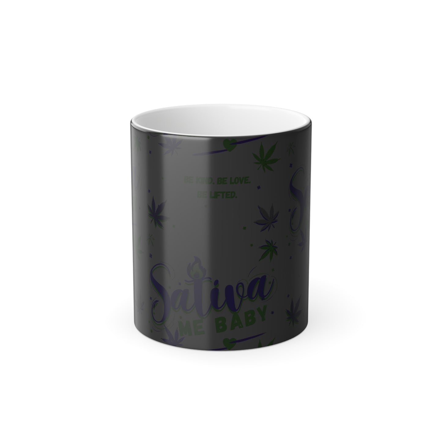 “Sativa Me Baby” Heat-Activated 11oz — White